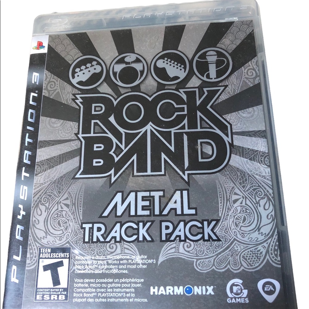 Play Station 3 Rock Band Metal Track Pack RATM Judas Priest, Godsmack,